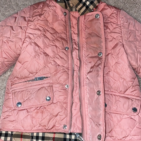 COPY - Authentic Burberry Kids Pink detachable hood quilted coat - Picture 11 of 16